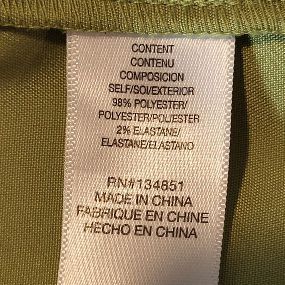 NEW WAYF Holiday Party Midi Dress Size Medium Green Silky Satin Imperfection* - Picture 12 of 12